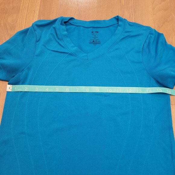 Champion C9 Shirts Womens Small Lot of TWO (2) Blue Turquoise Athletic Tops - Picture 9 of 13